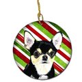 Carolines Treasures Carolines Treasures SC9359-CO1 Chihuahua Candy Cane Holiday Christmas Ceramic Ornament SC9359-CO1